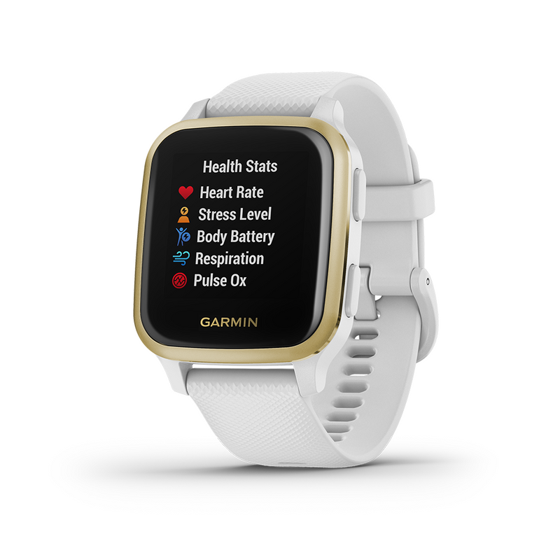 Garmin Venu Sq with White with Light Gold Bezel