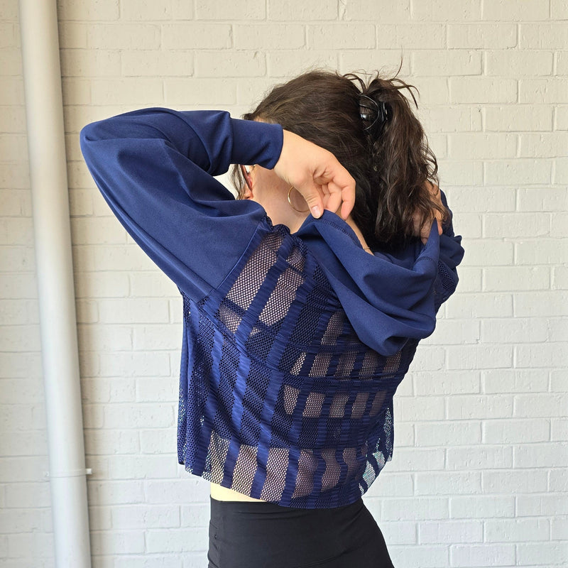 Sheer Throw-Over Hoodie