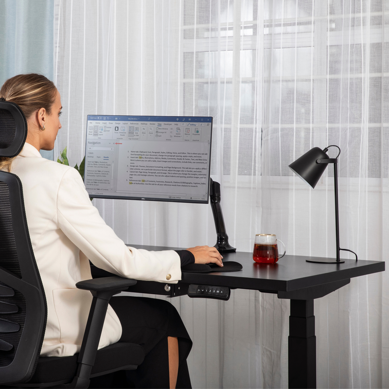 Ergo Office Two Standing Desk Frame with Top Combo