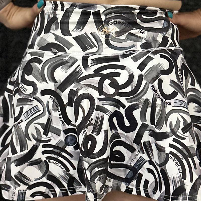 Body Kind Custom Print Skorts | Squiggles