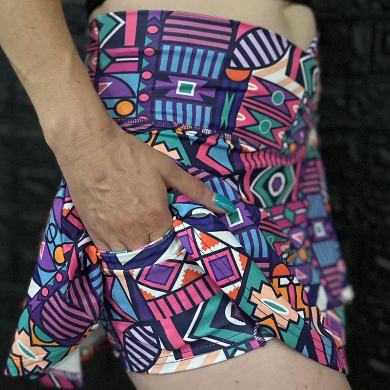 Body Kind Custom Print Skorts | African Alchemy