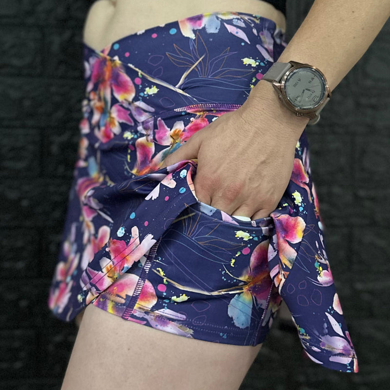 Body Kind Custom Print Skorts | Floral Fantasy