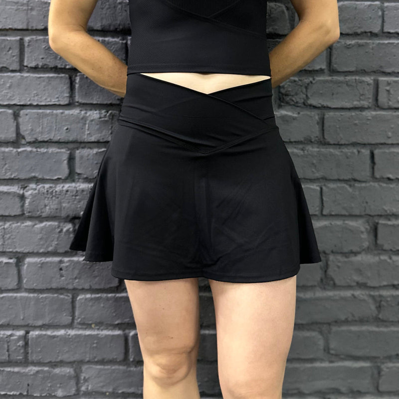 Body Kind Custom Print Skorts | Black