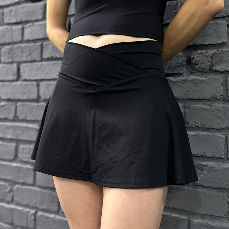 Body Kind Custom Print Skorts | Black