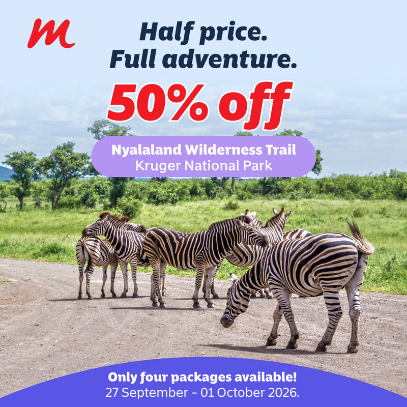 Book now: 50% off  Nyalaland Wilderness Trail