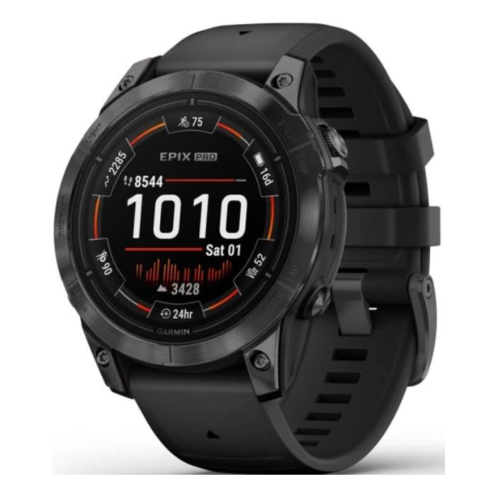 Garmin epix Pro (Gen 2) 47 mm - Slate Grey with black silicone band