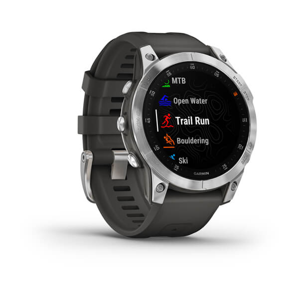 Garmin epix Gen 2 - Slate SS w/ Black Silicone Band