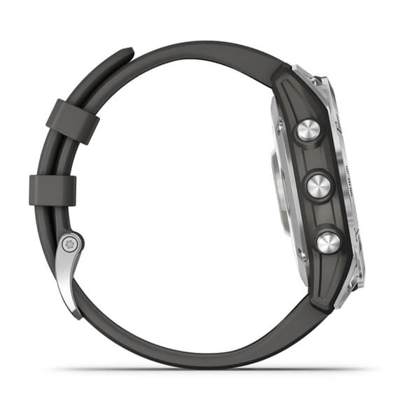 Garmin epix Gen 2 - Slate SS w/ Black Silicone Band