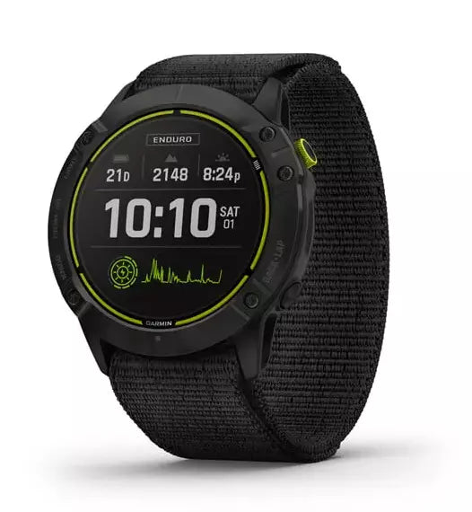 Garmin Enduro - Carbon Grey DLC Titanium with UltraFit Nylon Strap